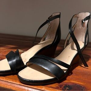 Franco Sarto Black Strappy Sandals